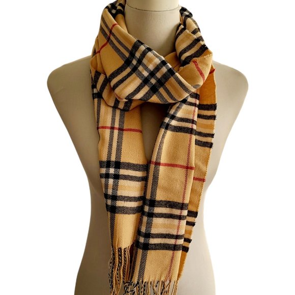NEW - Soft and Cozy Plaid Mix Scarf  - One size - Picture 7 of 9